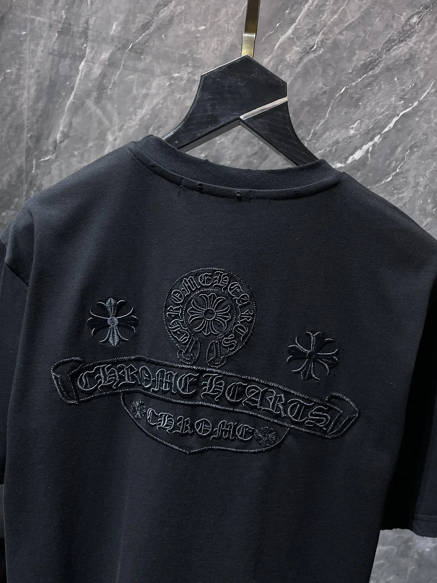 Embroidered Horseshoe Logo Cotton T-Shirt D6815409 — view 6