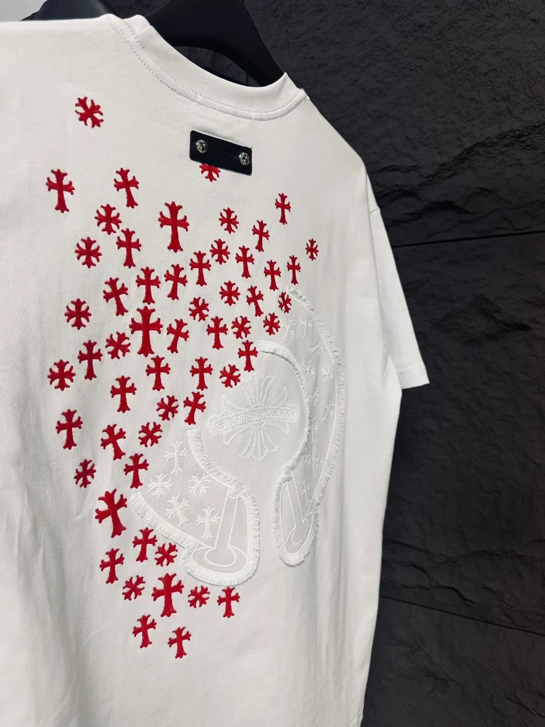Embroidered Horseshoe Logo Cotton T-Shirt D12811607 — view 3