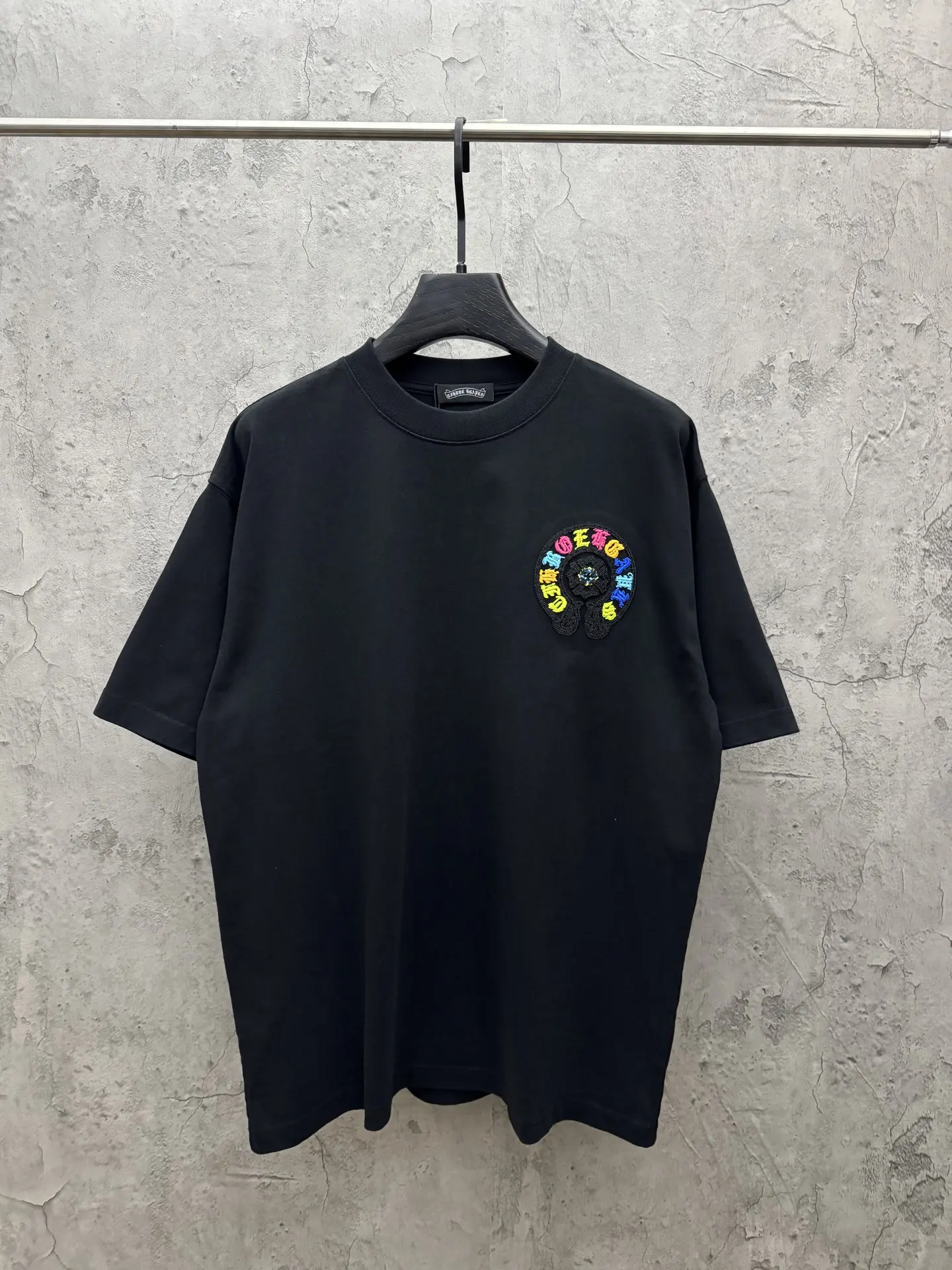 Embroidered Horseshoe Logo Cotton T-Shirt D7815417