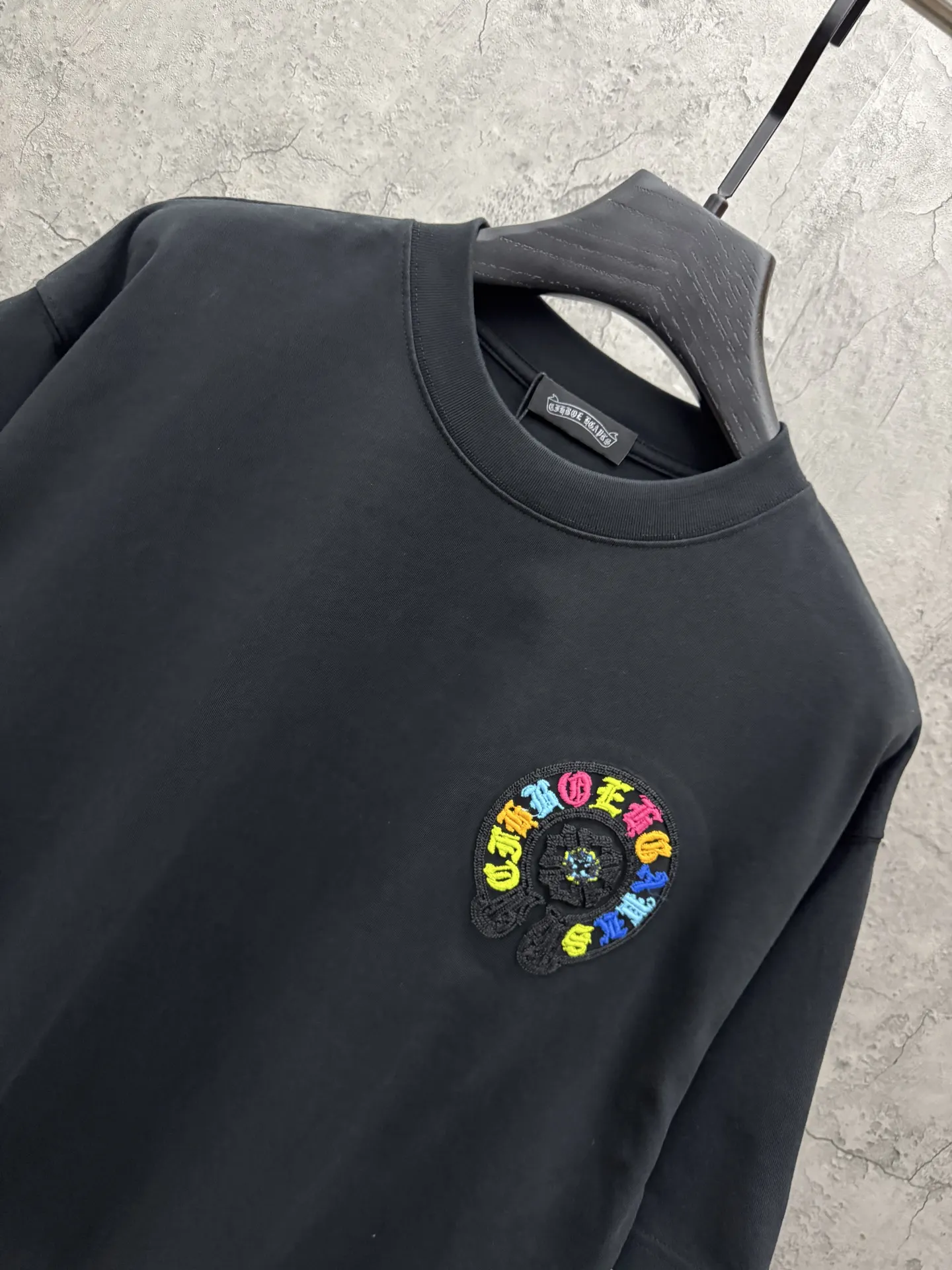 Embroidered Horseshoe Logo Cotton T-Shirt D7815417 — view 3