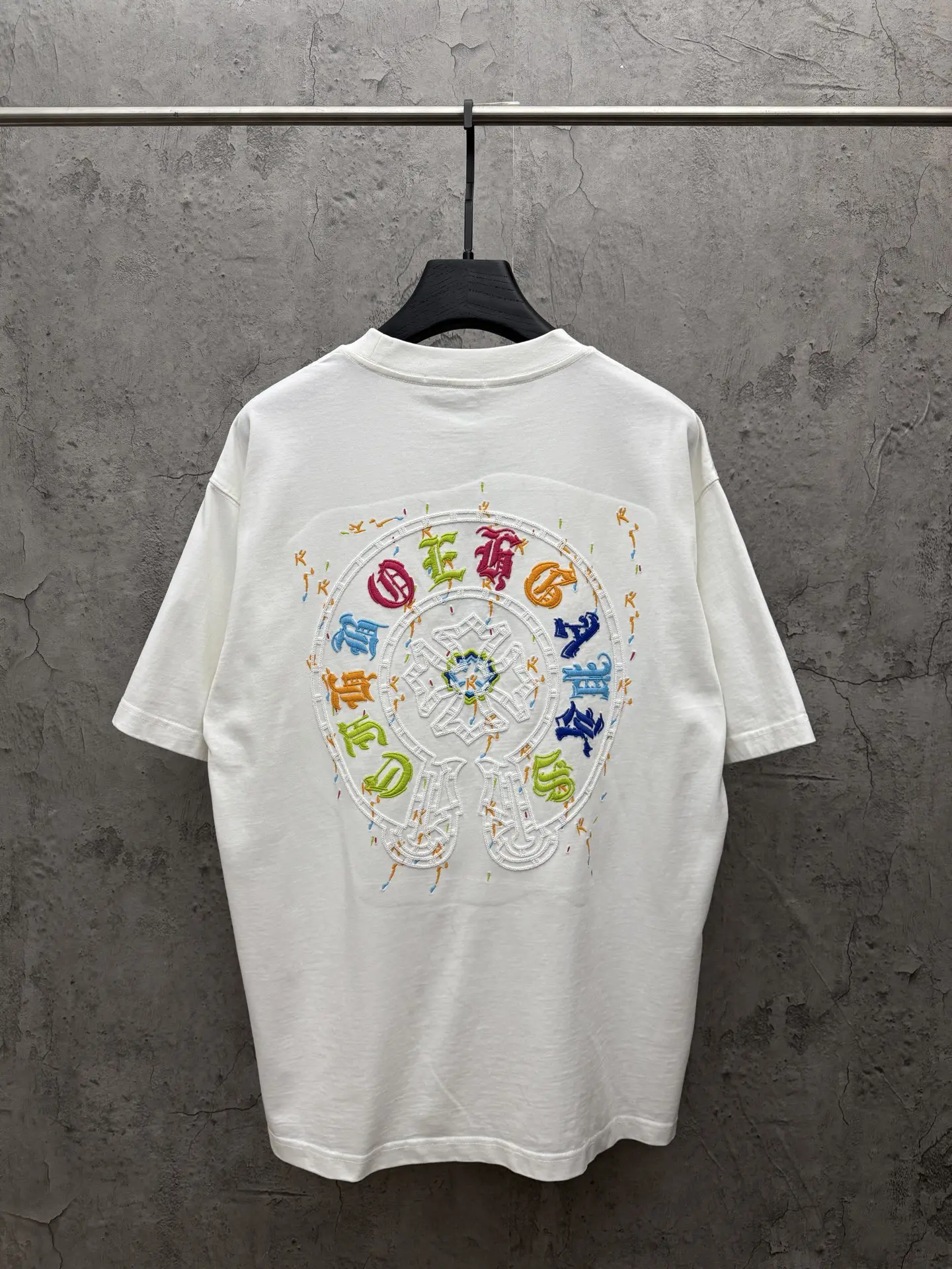 Embroidered Horseshoe Logo Cotton T-Shirt D7815418 — view 2