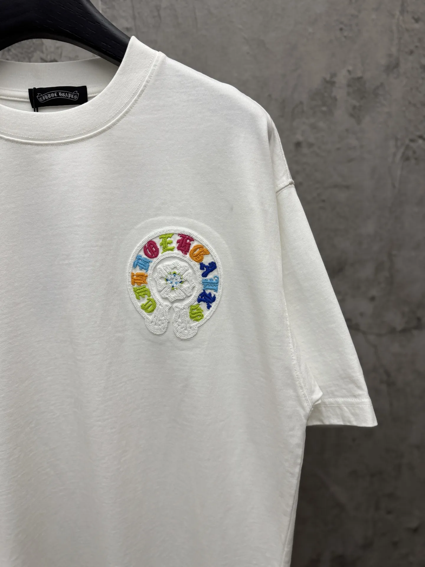 Embroidered Horseshoe Logo Cotton T-Shirt D7815418 — view 5