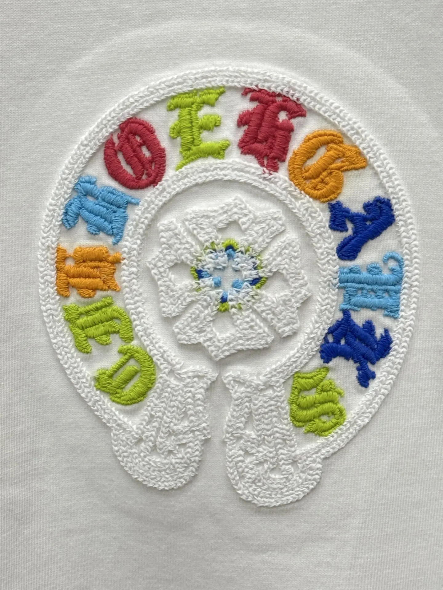 Embroidered Horseshoe Logo Cotton T-Shirt D7815418 — view 6