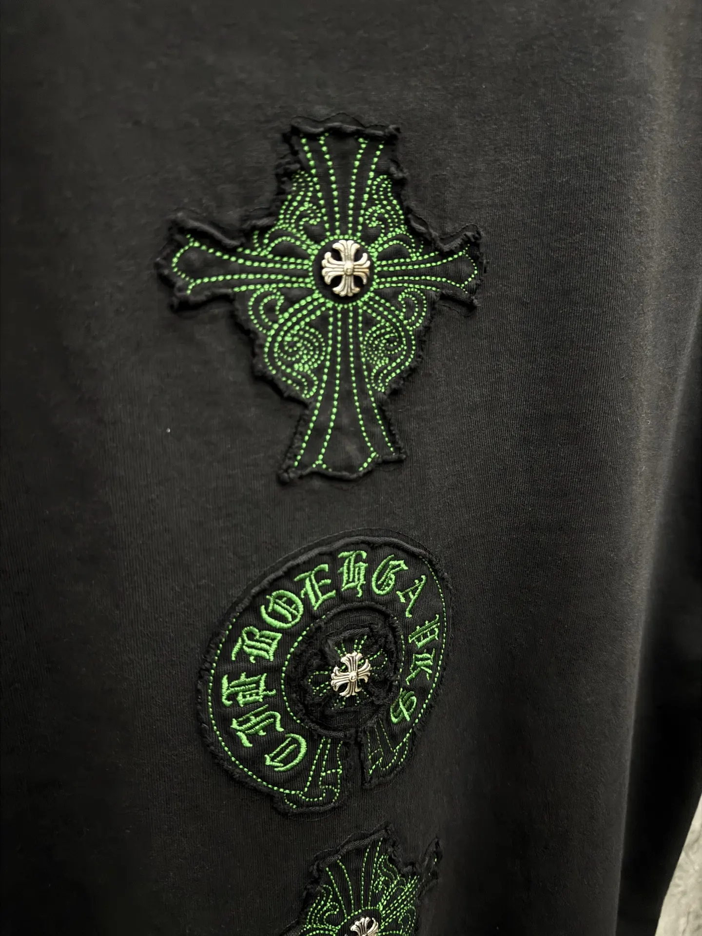 Embroidered Patch Cotton T-Shirt D6515414 — view 8