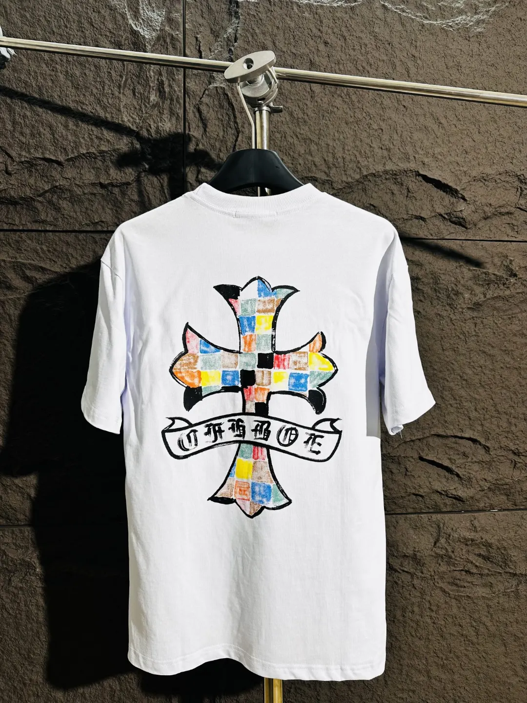 Cross Print Heavyweight Cotton T-Shirt D5515401 — view 2