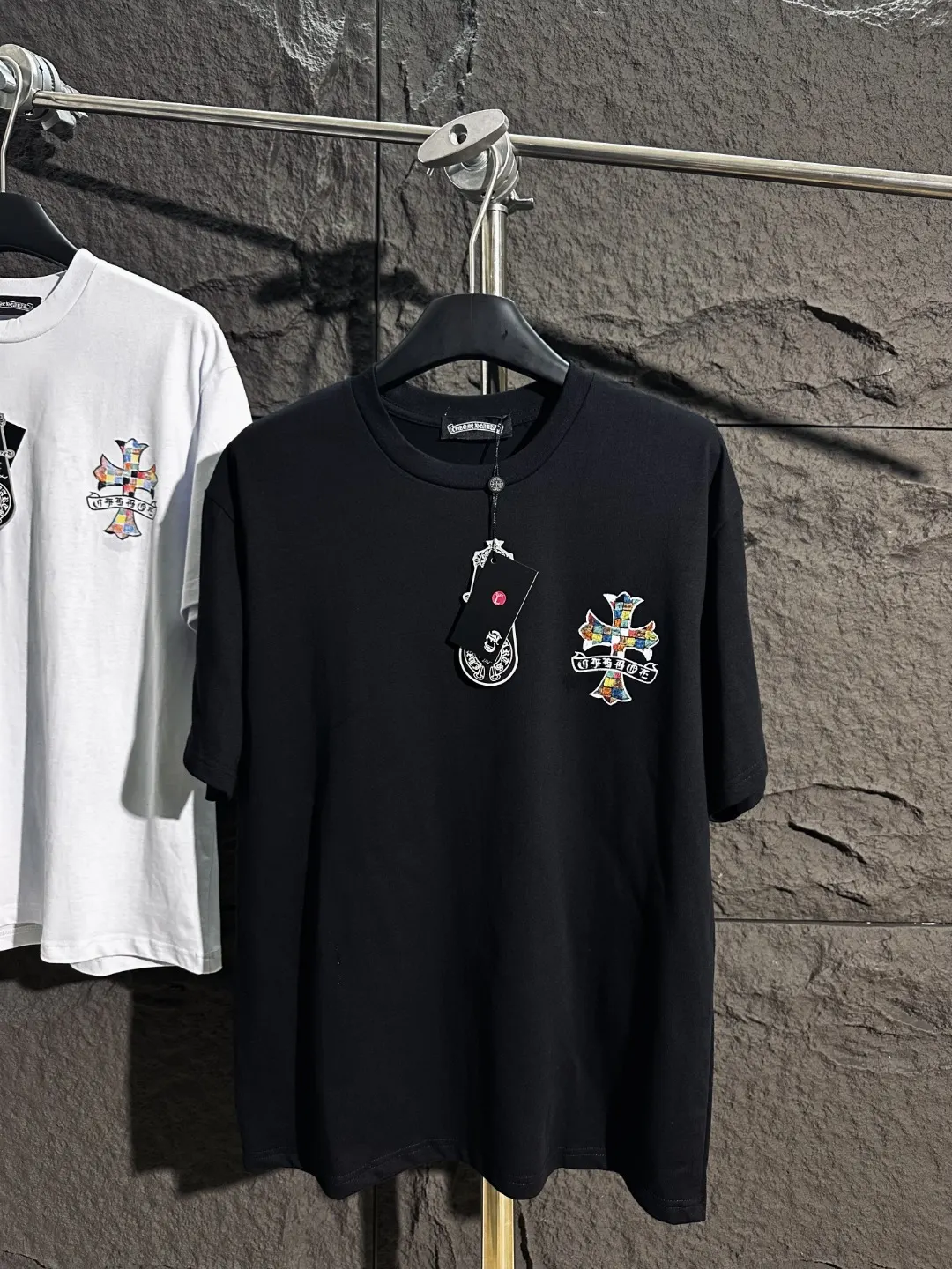 Cross Print Heavyweight Cotton T-Shirt D5515401 — view 3