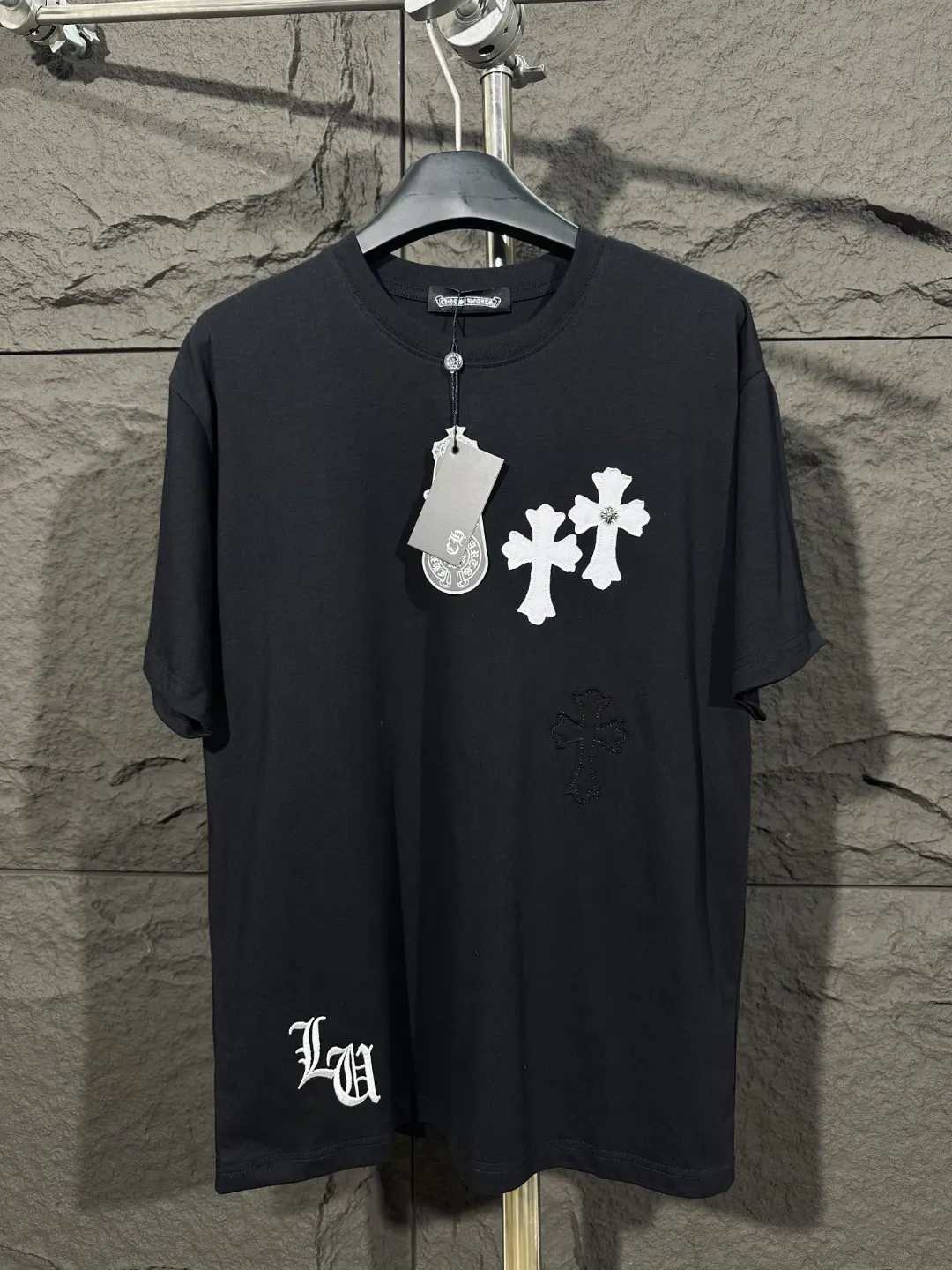 Cross Patch Embroidered Cotton T-Shirt D6015341 — view 12