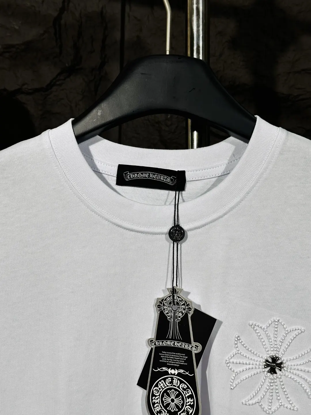 Embroidered Cross Cotton T-Shirt D6015340 — view 4