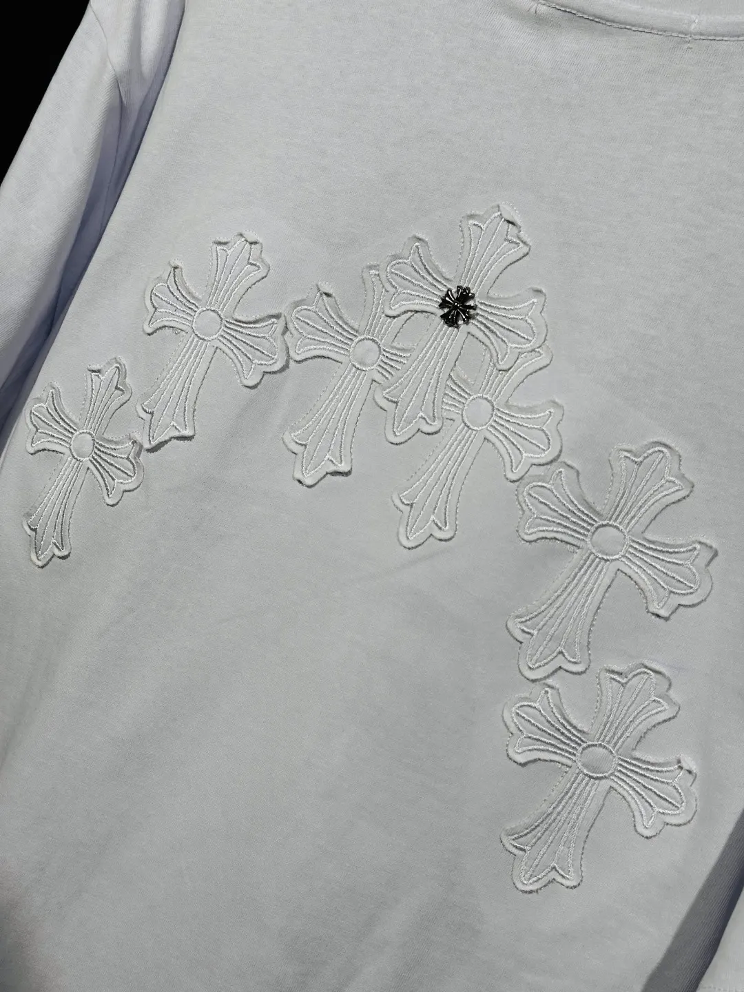 Embroidered Cross Cotton T-Shirt D6015340 — view 6