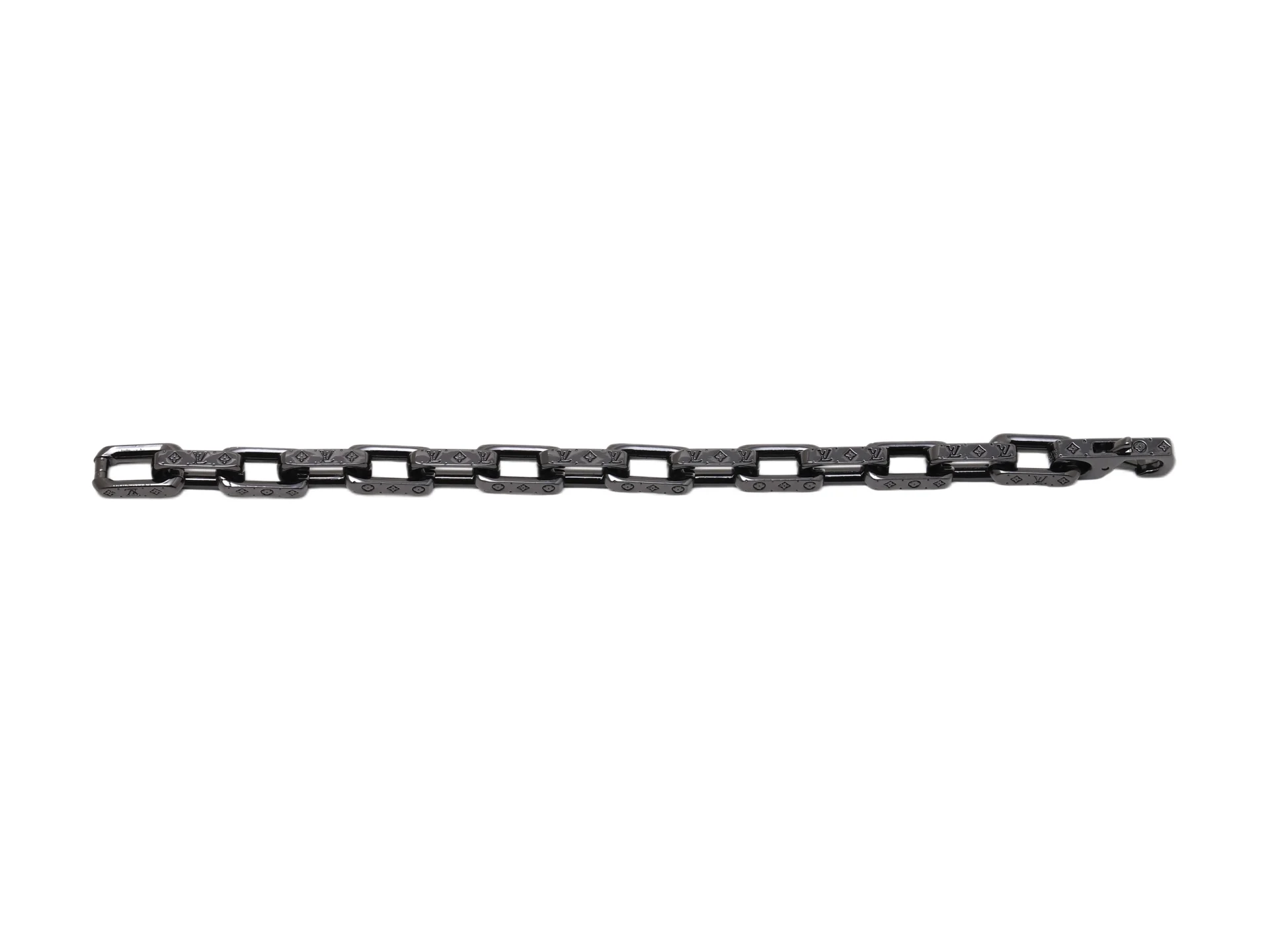 Monogram Engraved Chain Bracelet (Titanium Steel) D11017478 — view 2