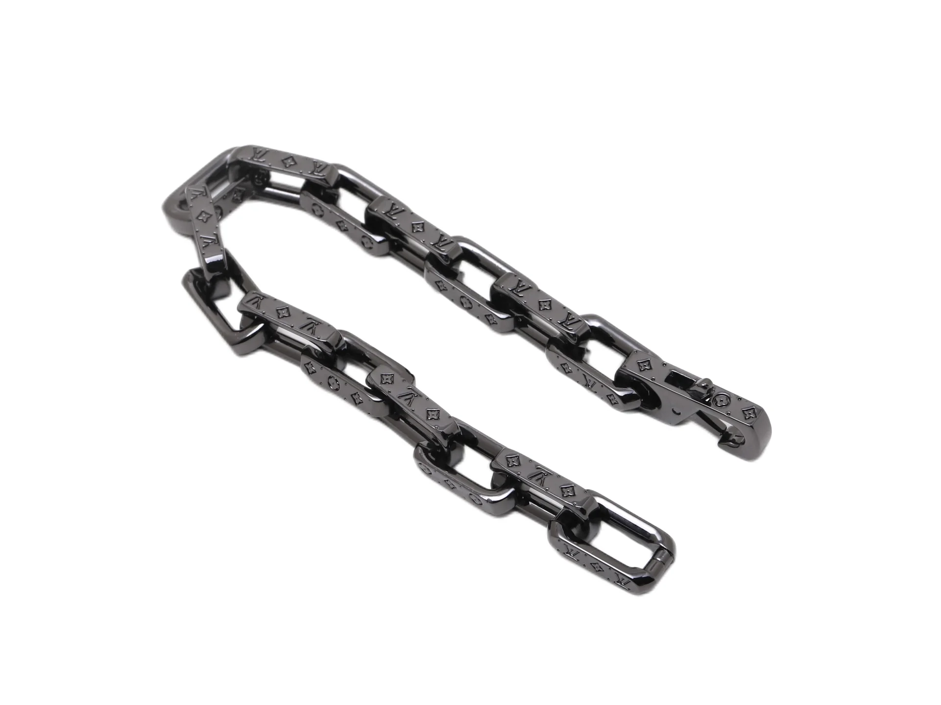 Monogram Engraved Chain Bracelet (Titanium Steel) D11017478 — view 3