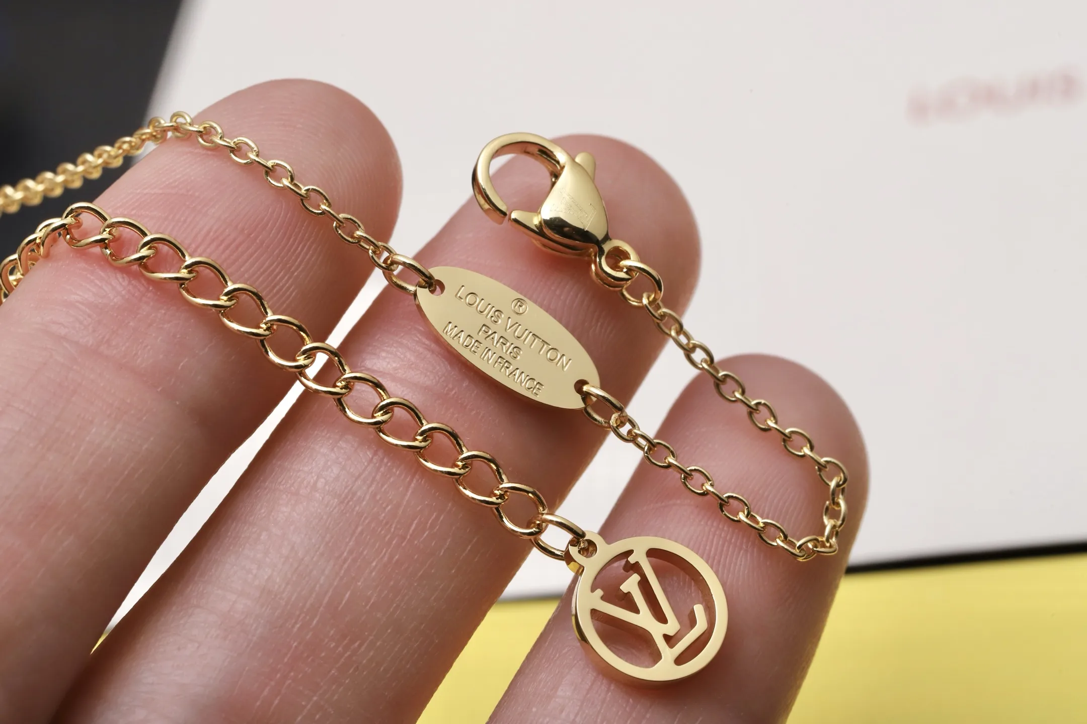 Nanogram Two-Tone Tag Pendant Necklace D11517638 — view 6