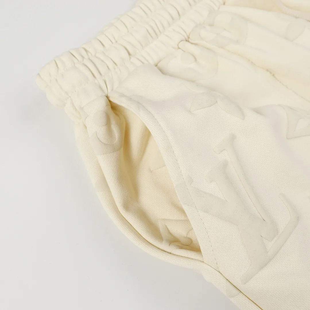 Monogram Embossed Cotton Jersey Shorts D19512837 — view 3