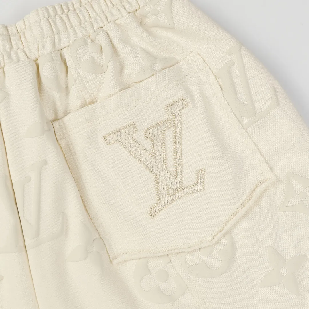 Monogram Embossed Cotton Jersey Shorts D19512837 — view 6