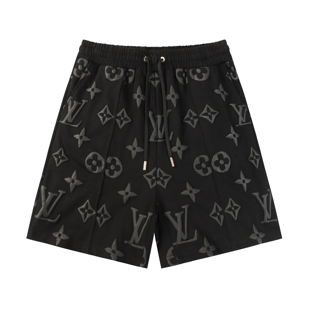 Monogram Puff-Print Drawstring Shorts D19512835