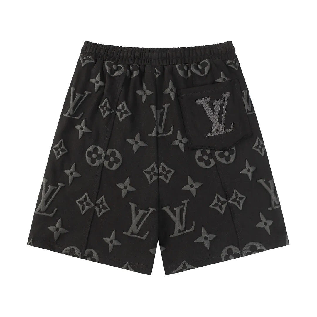 Monogram Puff-Print Drawstring Shorts D19512835 — view 2