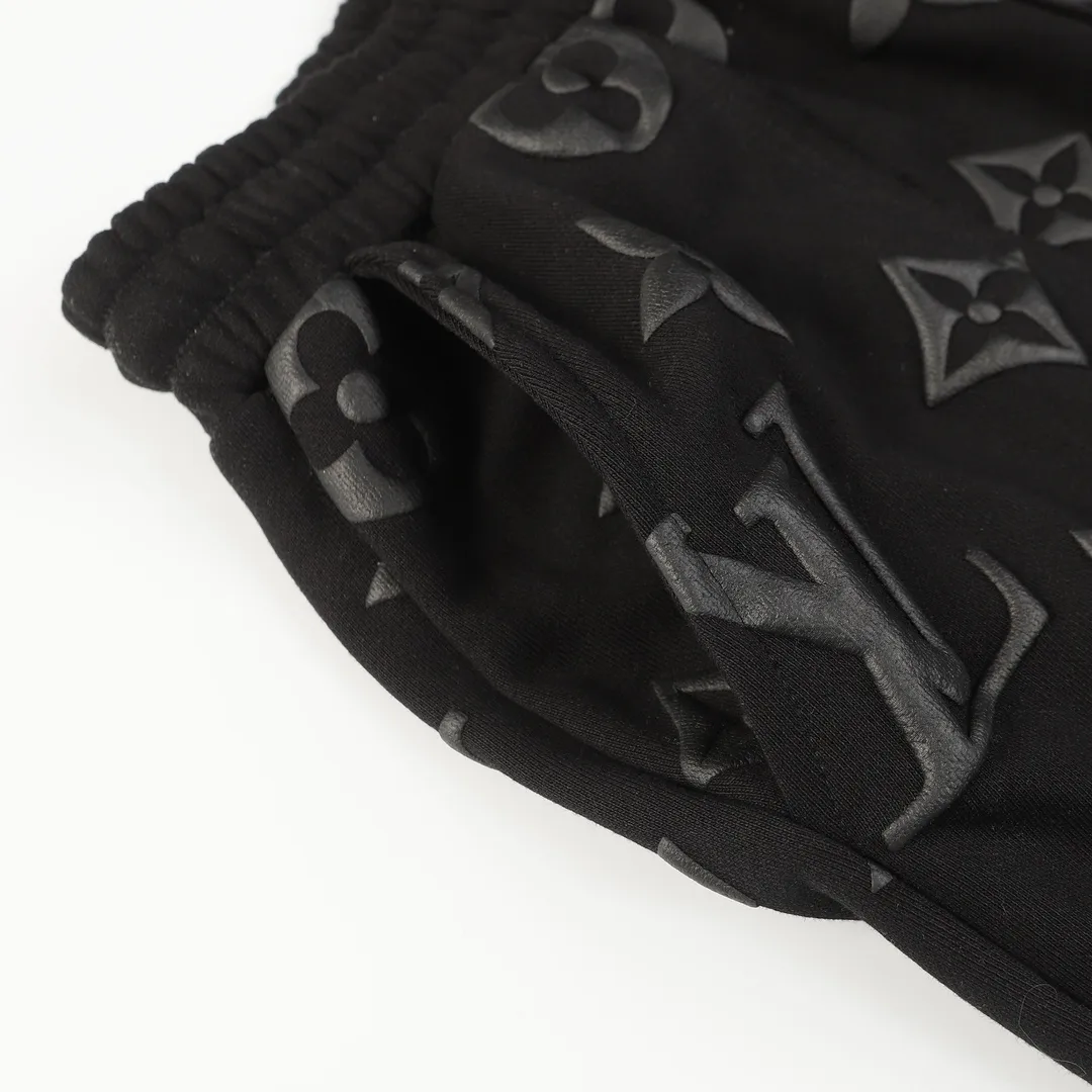 Monogram Puff-Print Drawstring Shorts D19512835 — view 3