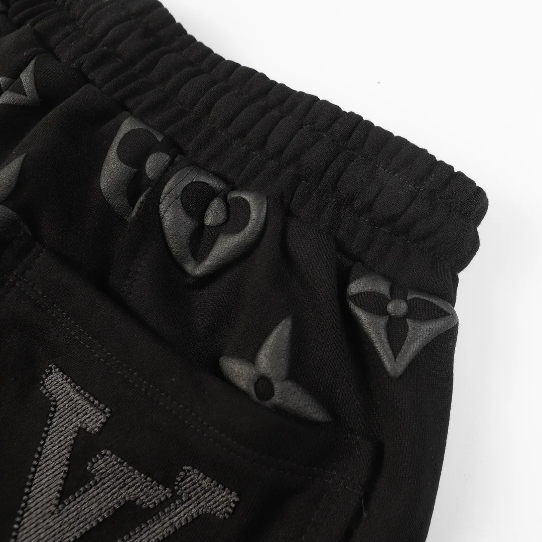 Monogram Puff-Print Drawstring Shorts D19512835 — view 4