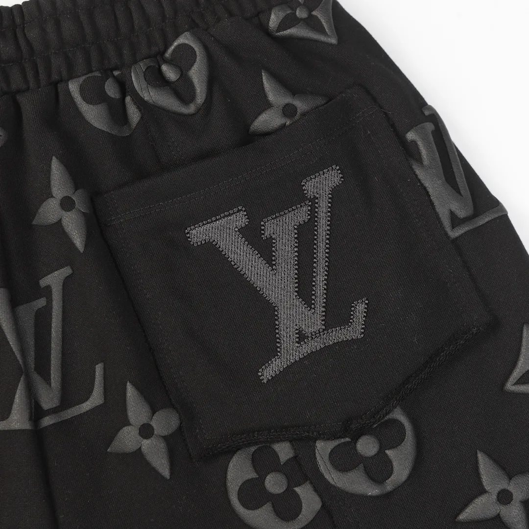 Monogram Puff-Print Drawstring Shorts D19512835 — view 9