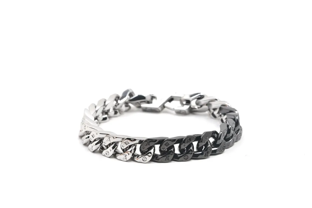 Monogram Chain Links Bracelet (Titanium Steel) D14017408 — view 2