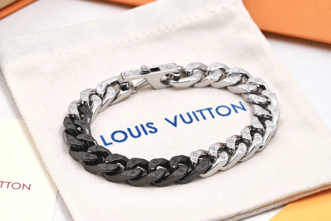 Monogram Chain Links Bracelet (Titanium Steel) D14017408 — view 5