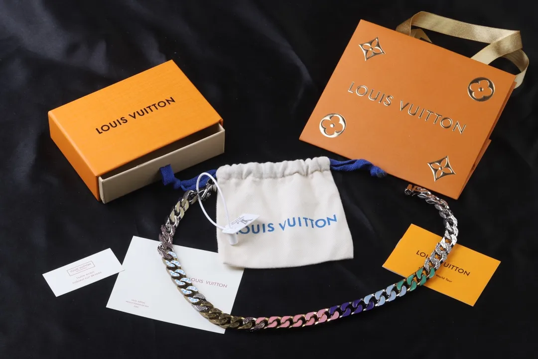 Monogram Chain Links Necklace (Titanium Steel) D21017174