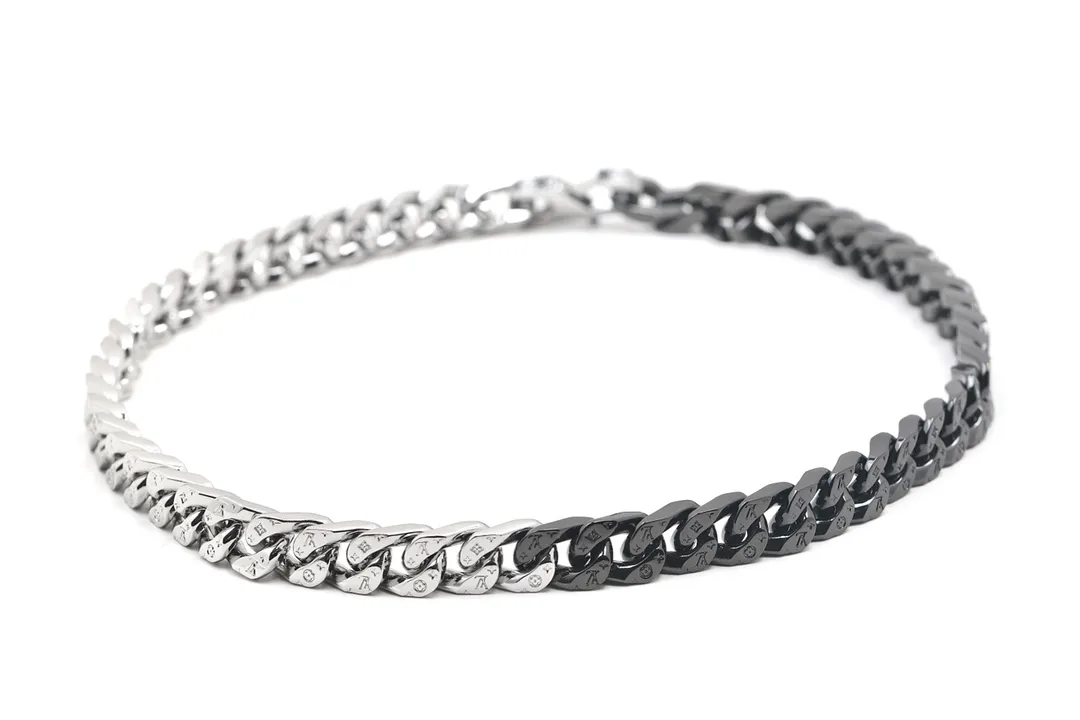 Monogram Chain Links Necklace (Titanium Steel) D17017356 — view 2