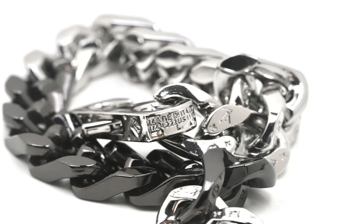 Monogram Chain Links Necklace (Titanium Steel) D17017356 — view 5