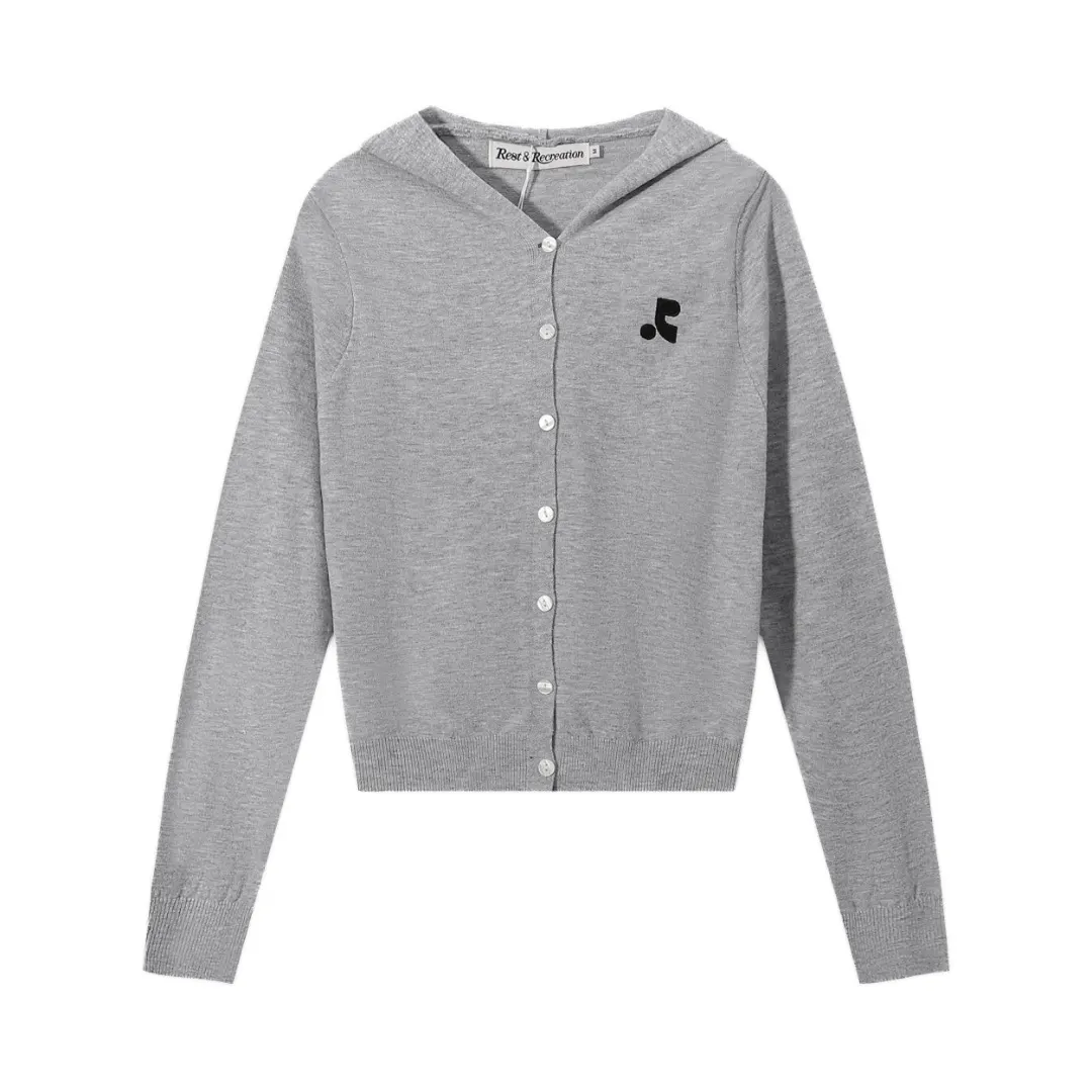 Logo-Embroidered Hooded Knit Cardigan D7815580 — view 4