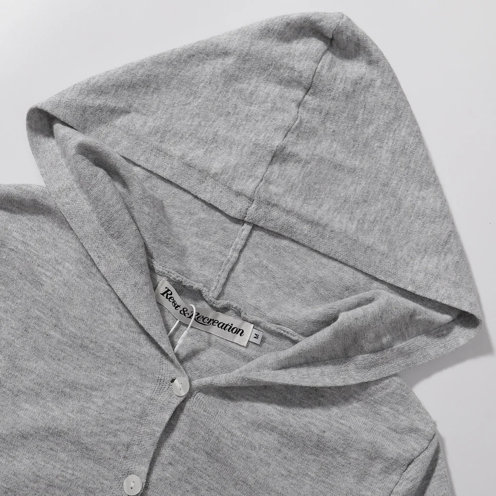 Logo-Embroidered Hooded Knit Cardigan D7815580 — view 6