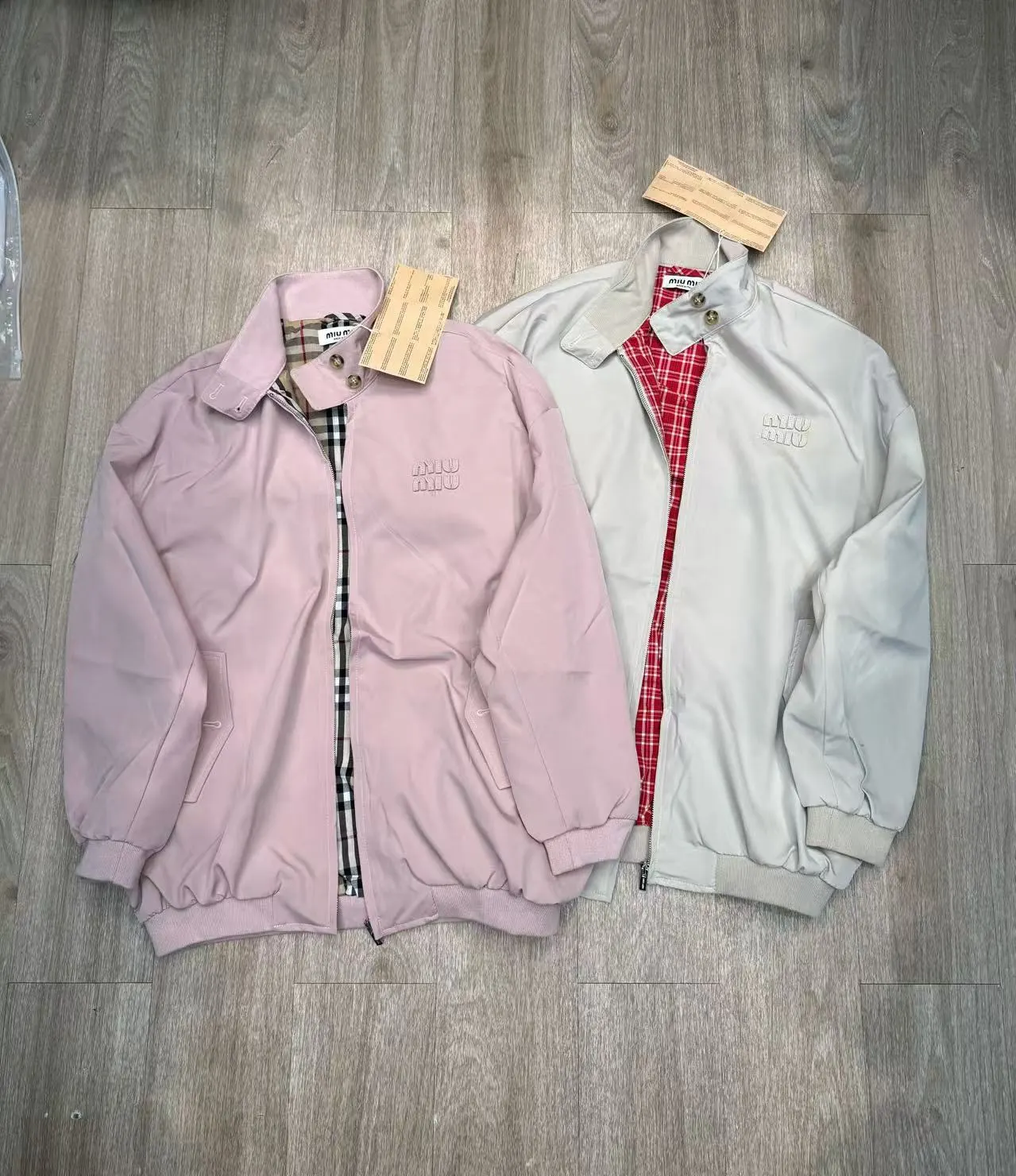 Embroidered Logo Harrington Jacket D13515642