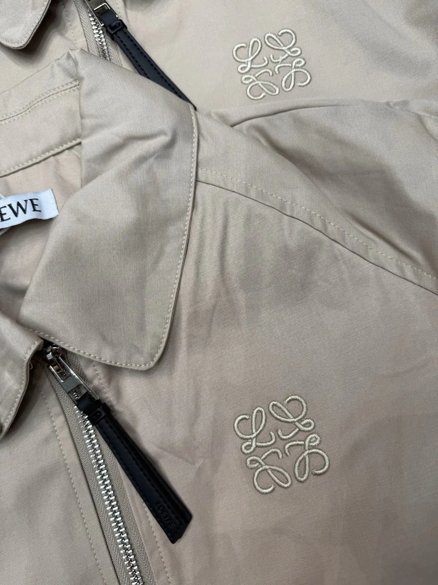 Embroidered Anagram Harrington Jacket D12915641 — view 2