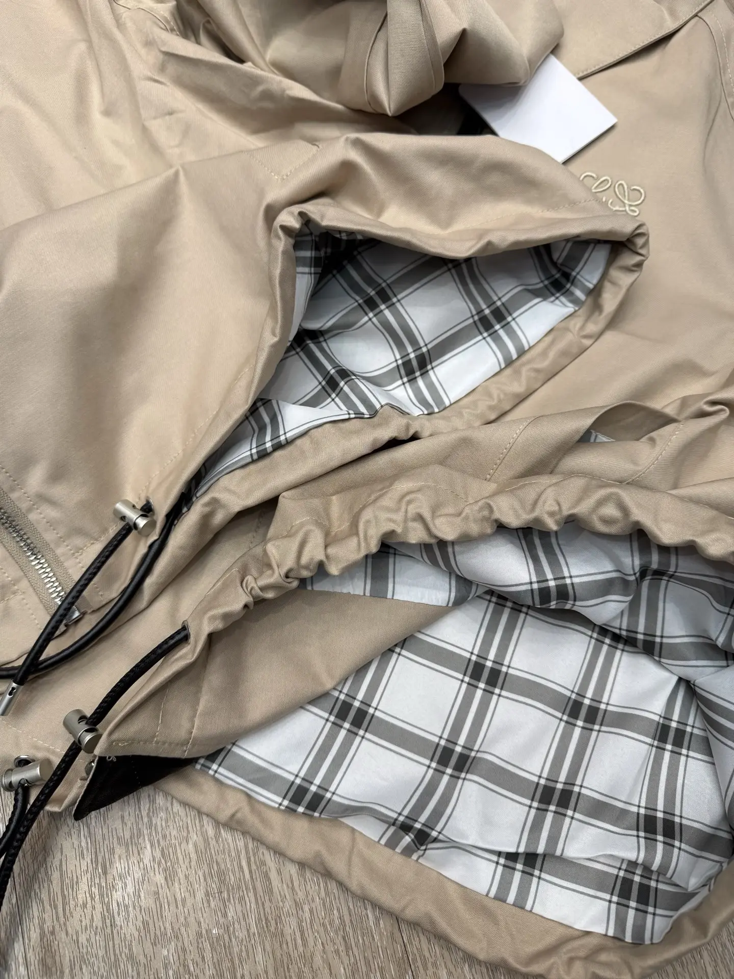 Embroidered Anagram Harrington Jacket D12915641 — view 4