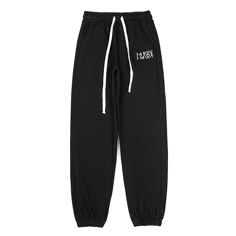 MM6 Logo Embroidered Cotton-Blend Sweatpants D8515575 — view 2