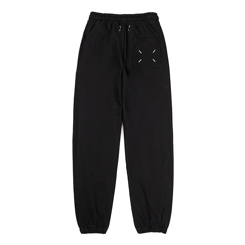 MM6 Logo Embroidered Cotton-Blend Sweatpants D8515575 — view 3
