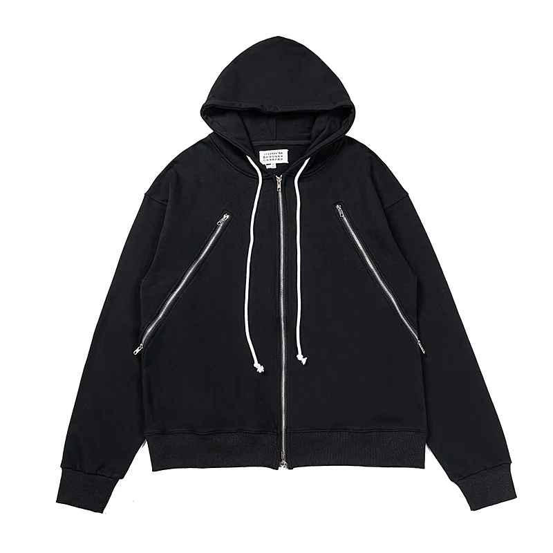 Multi-Zip Cotton-Jersey Hoodie D10915568