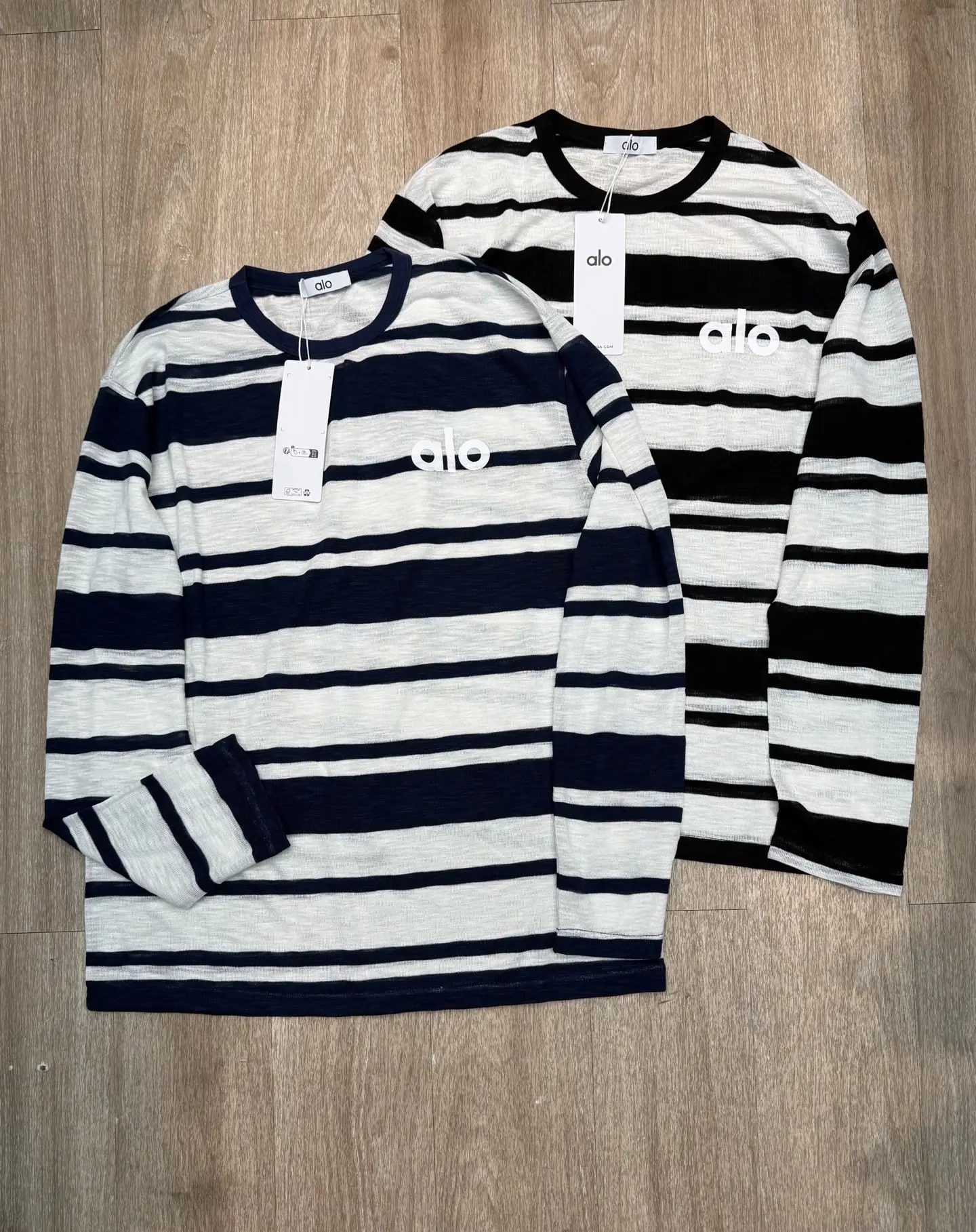 Striped Long-Sleeve Logo T-Shirt D5915638