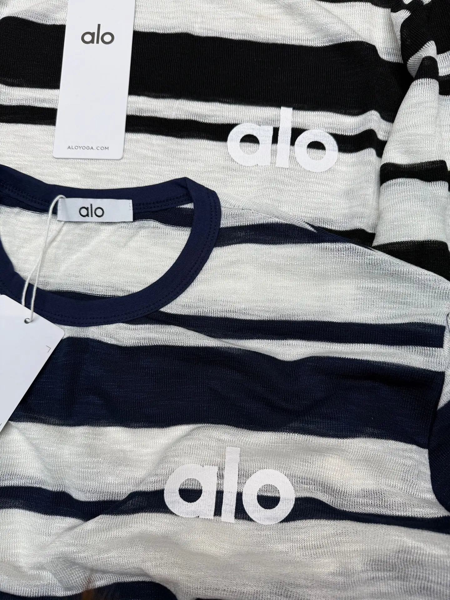Striped Long-Sleeve Logo T-Shirt D5915638 — view 3