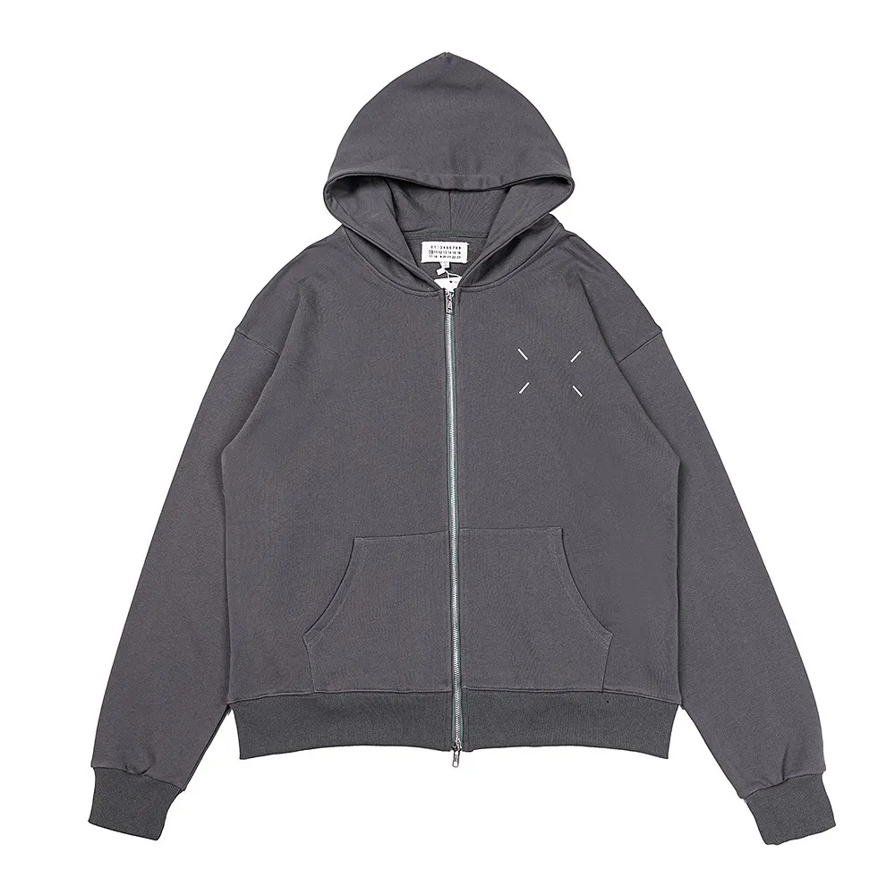 Maison Margiela Four-Stitch Zip-Up Hoodie D10915564 — view 4