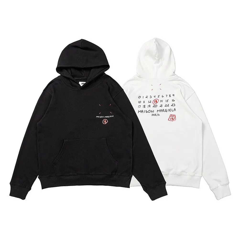 Maison Margiela Numeric Logo Cotton Hoodie D9015563