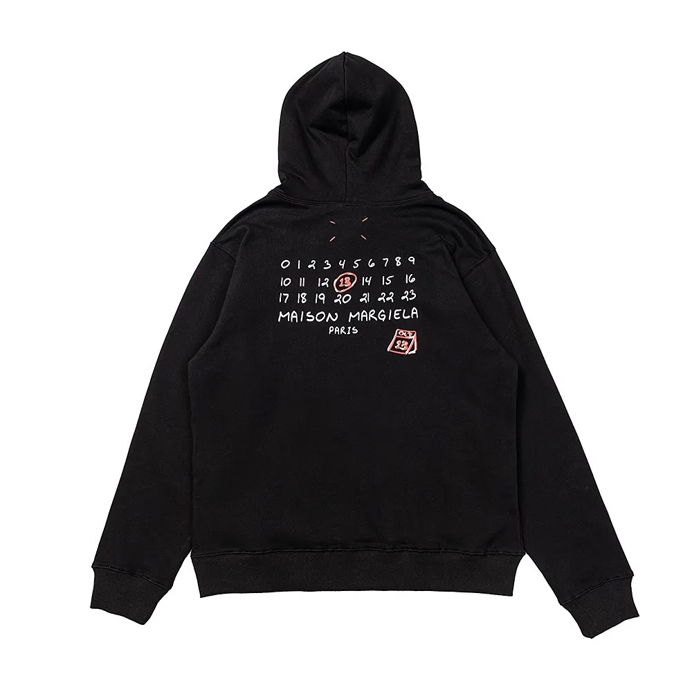 Maison Margiela Numeric Logo Cotton Hoodie D9015563 — view 3