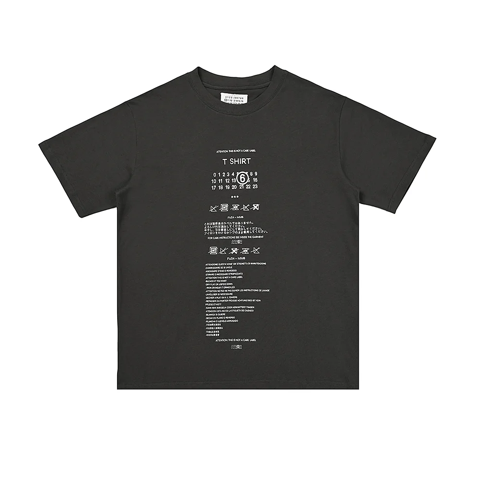 MM6 Maison Margiela Care Label Print T-Shirt D4815607