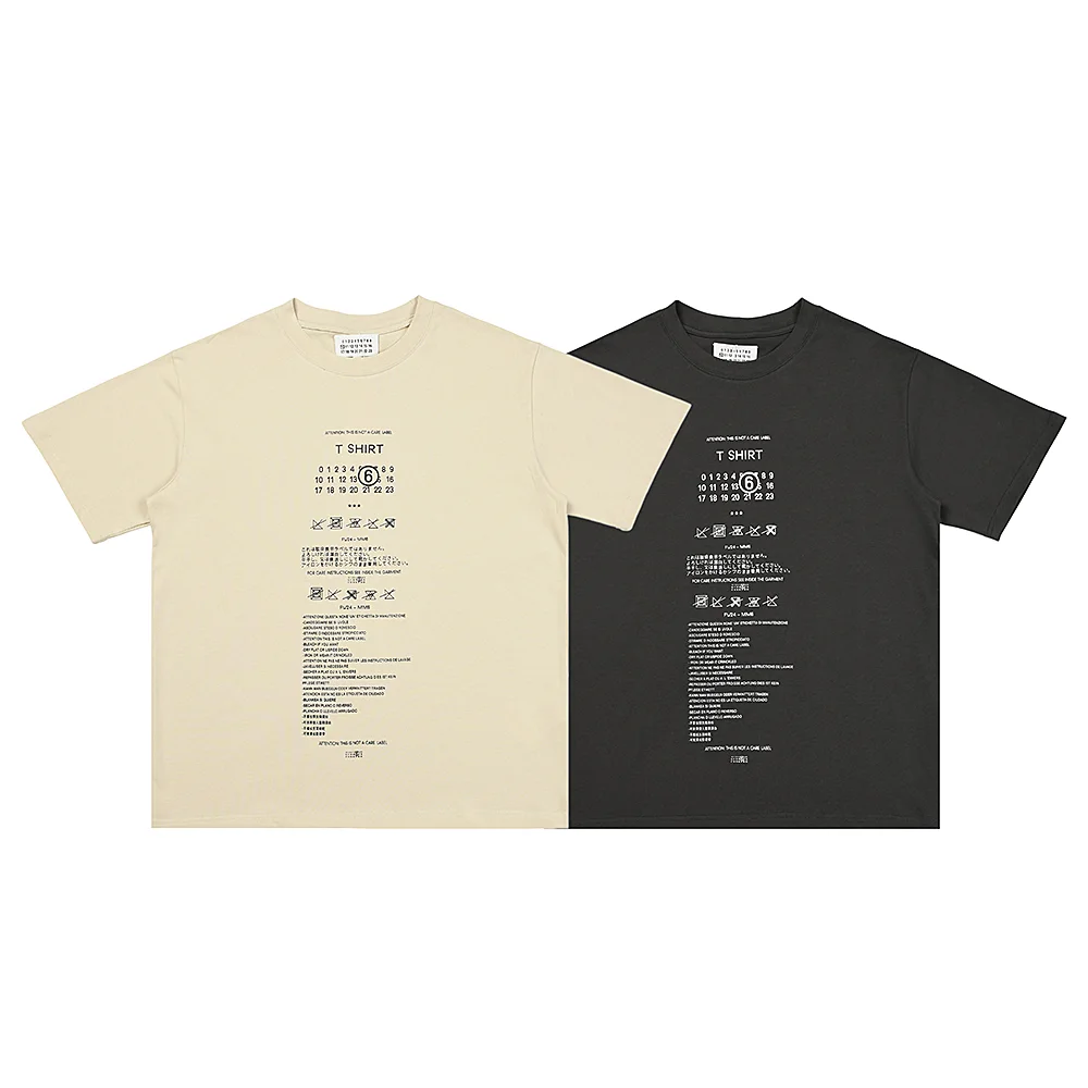 MM6 Maison Margiela Care Label Print T-Shirt D4815607 — view 6
