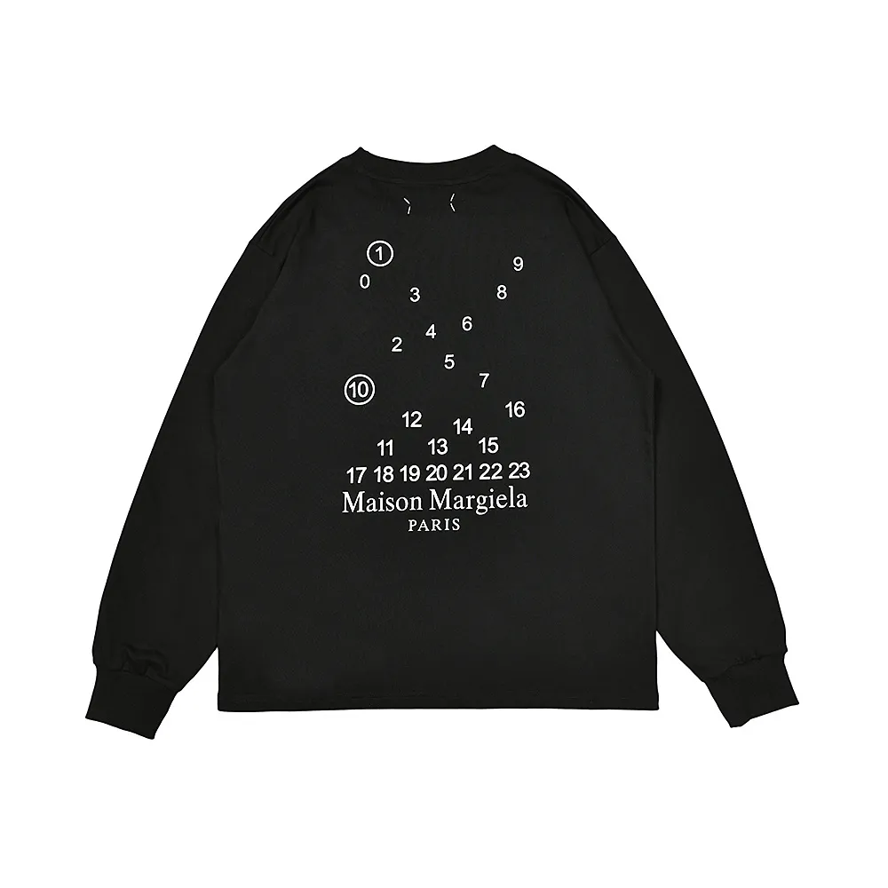 Maison Margiela Numeric Logo Long-Sleeve T-Shirt D7015550 — view 3