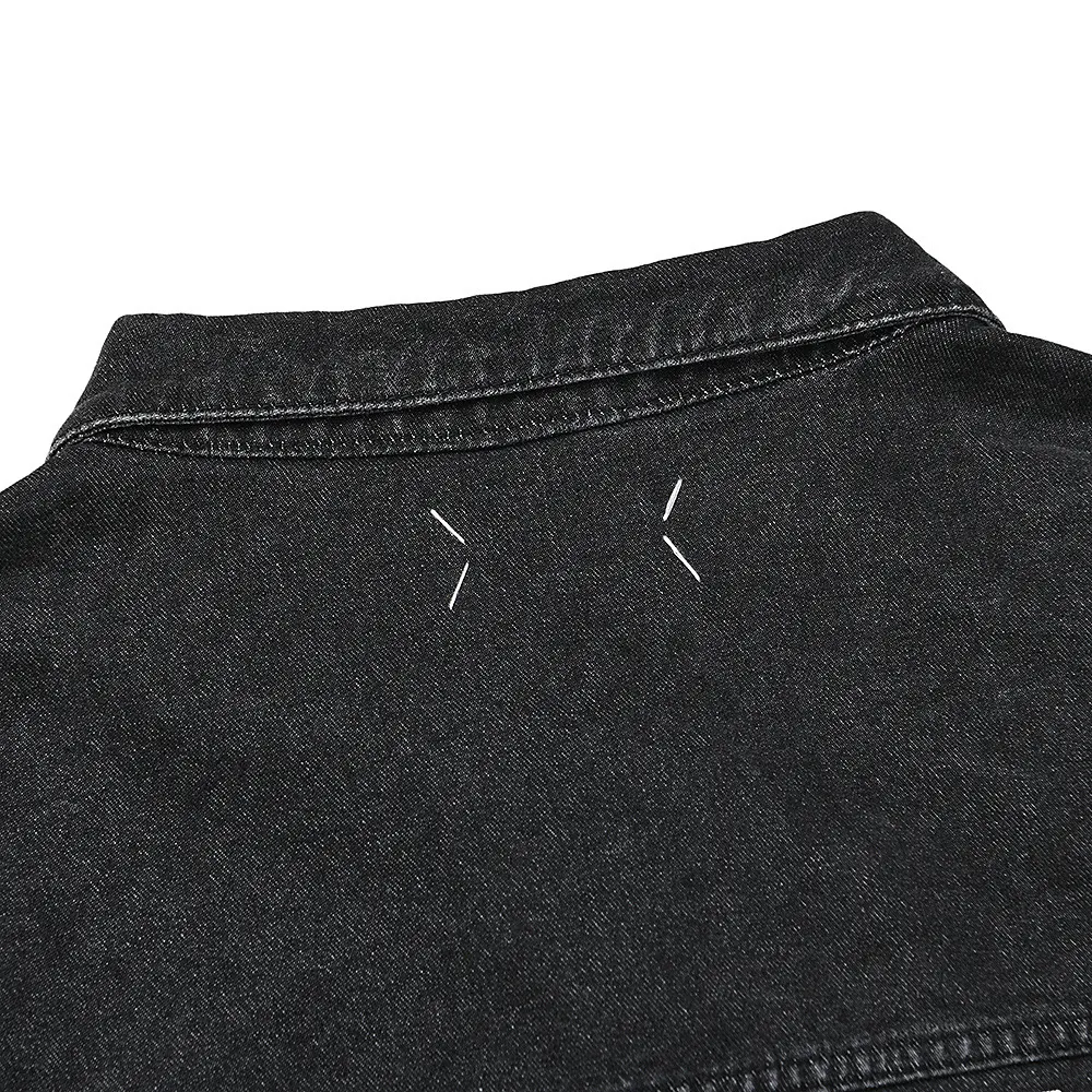 Oversized Washed Denim Jacket D11915549 — view 3