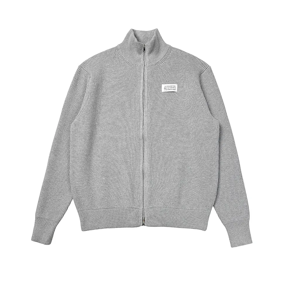 Ribbed Knit Zip-Up Cardigan D10915548 — view 4