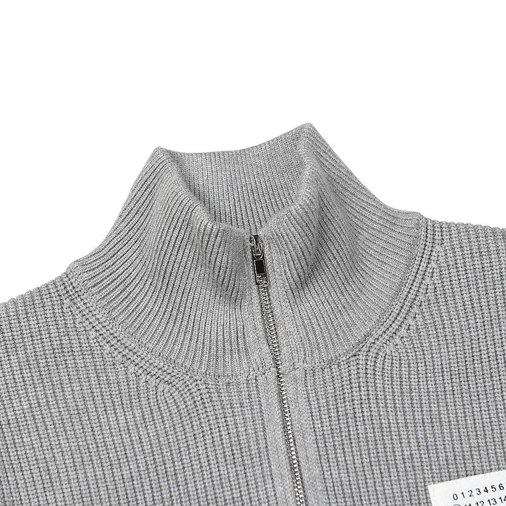 Ribbed Knit Zip-Up Cardigan D10915548 — view 7