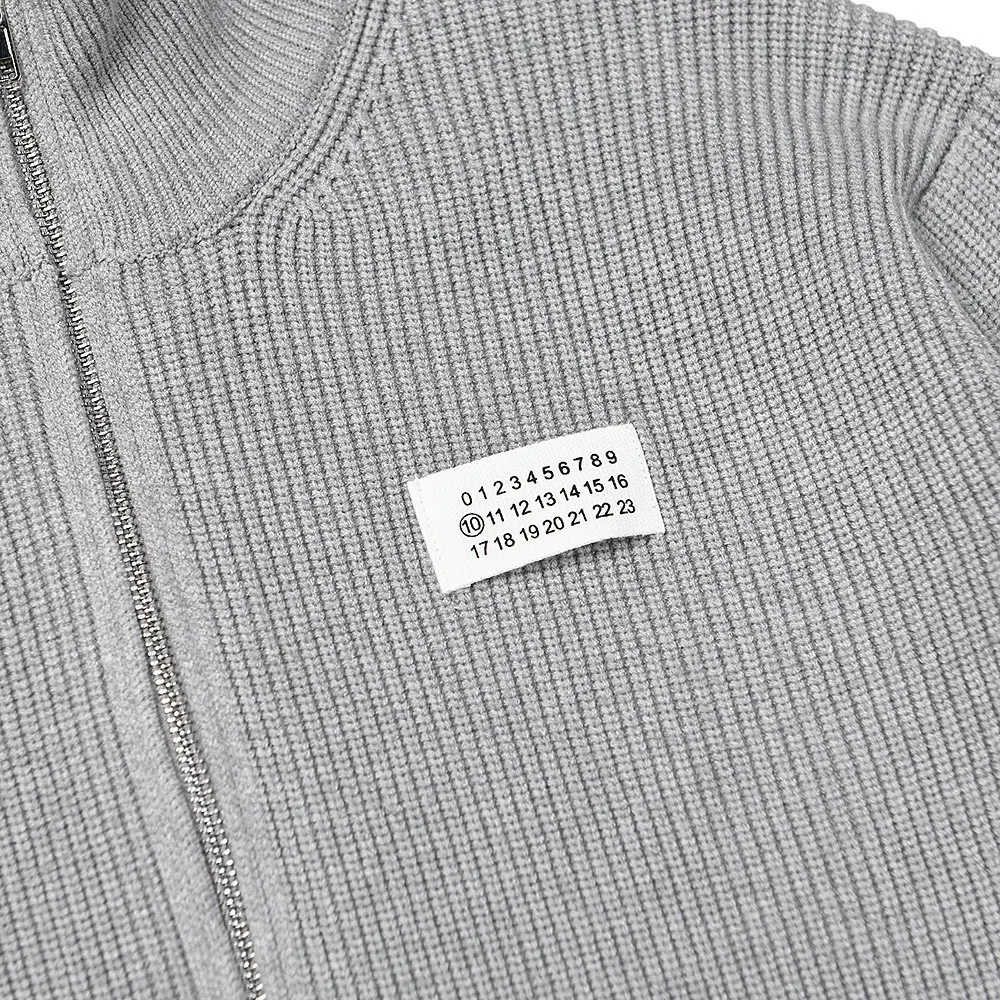 Ribbed Knit Zip-Up Cardigan D10915548 — view 8