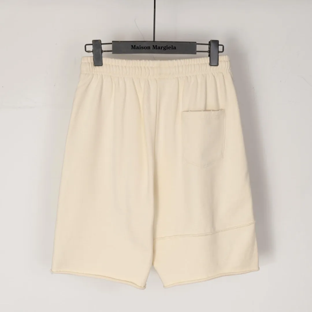 Logo-Embroidered Distressed Cotton-Jersey Shorts D19012838 — view 2