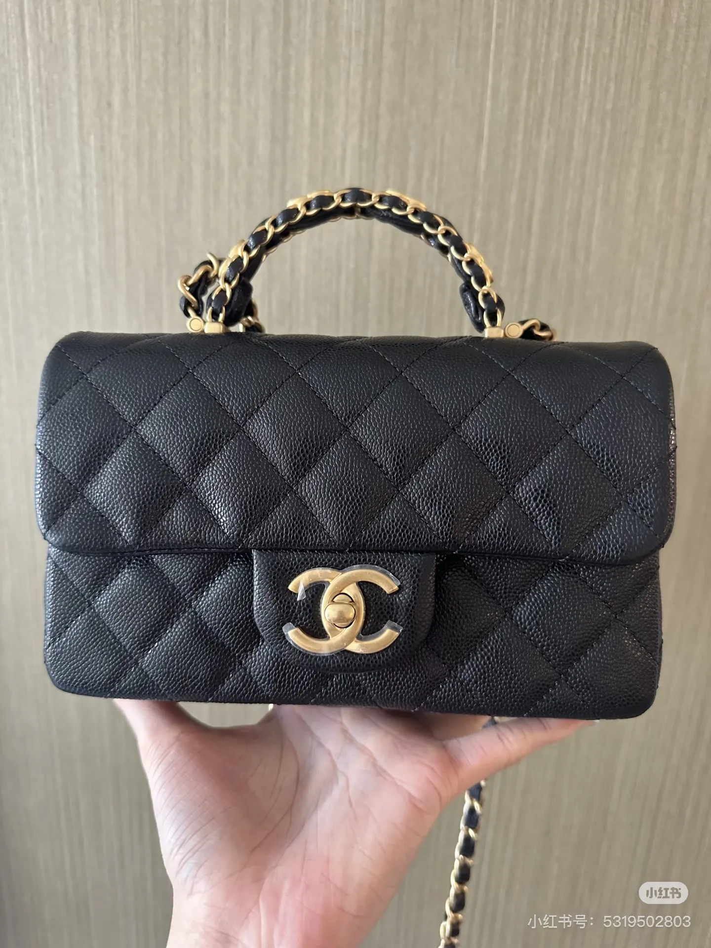 Chanel 25B CF Mini Top Handle Bag D28516124 — view 5